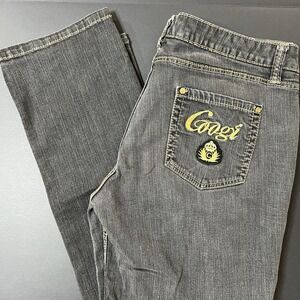 Vintage Coogi Jeans Women's 15/16 Straight Leg Black Faded Denim Y2K